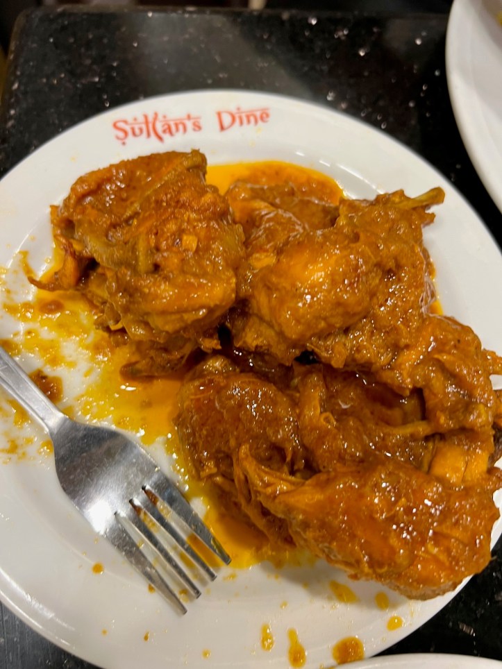 Chicken roast served at Sultan's Dine Restaurant