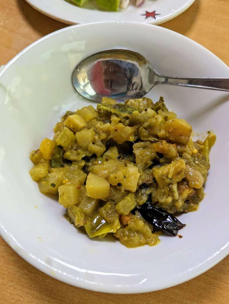 Mixed vegetables (bhaji) from Star Kabab in Dhanmondi, Dhaka.