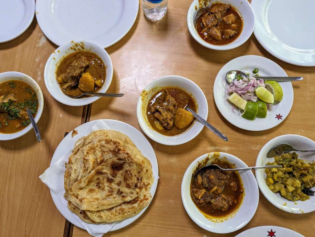 Breakfast items at Star Kabab in Dhanmondi, Dhaka.