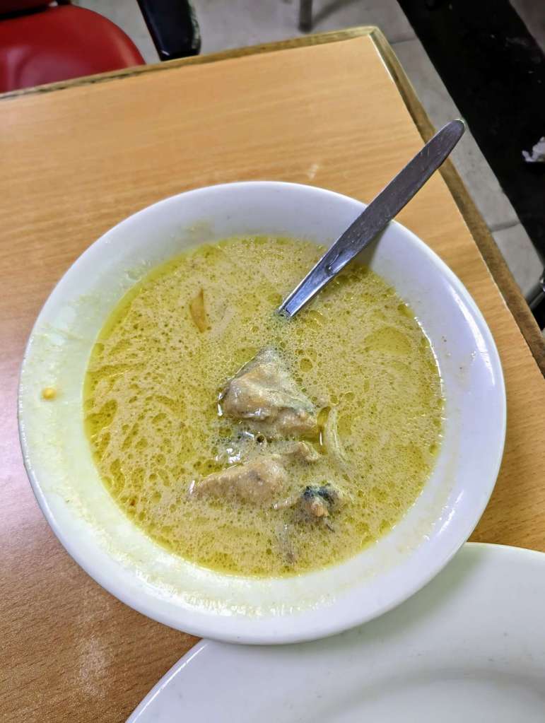 Chicken soup from Star Kabab in Dhanmondi, Dhaka.