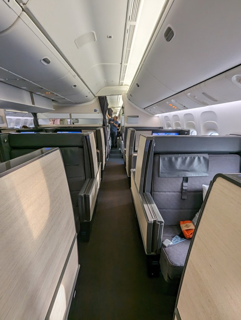 The Room Business class seat on ANA