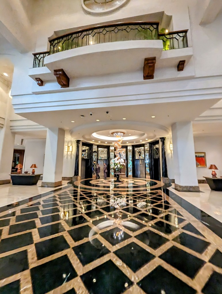 Sama Sama Hotel lobby in Kuala Lumpur, Malaysia.