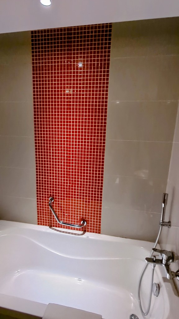 Shower area of Sama Sama Hotel in Kuala Lumpur