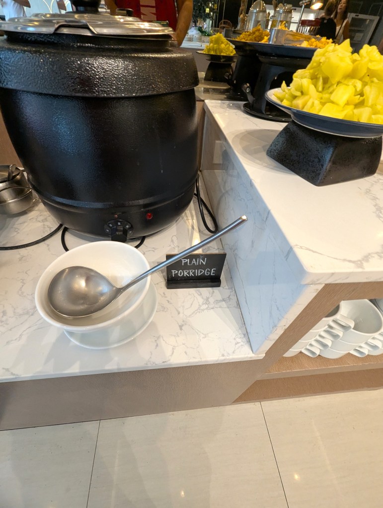 Breakfast at Siam Mandarina Hotel, Bangkok, Thailand.