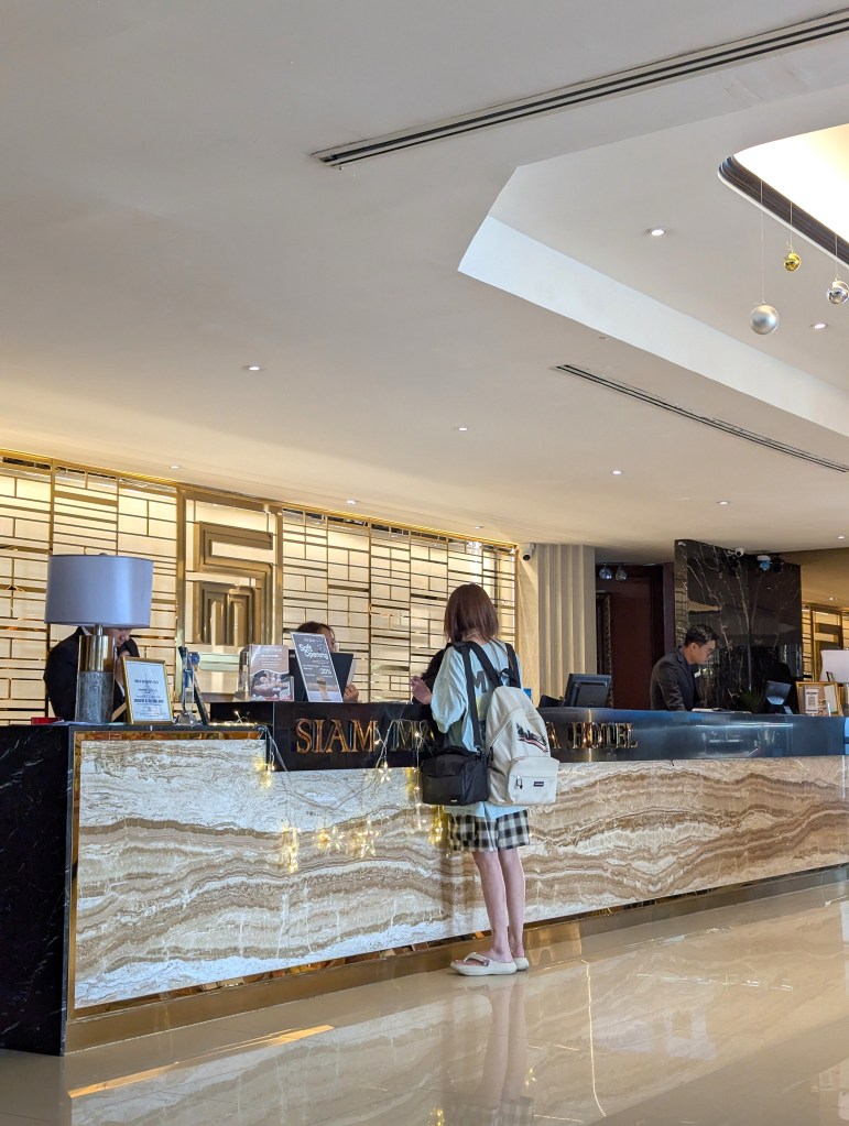 Lobby at Siam Mandarina Hotel, Bangkok.