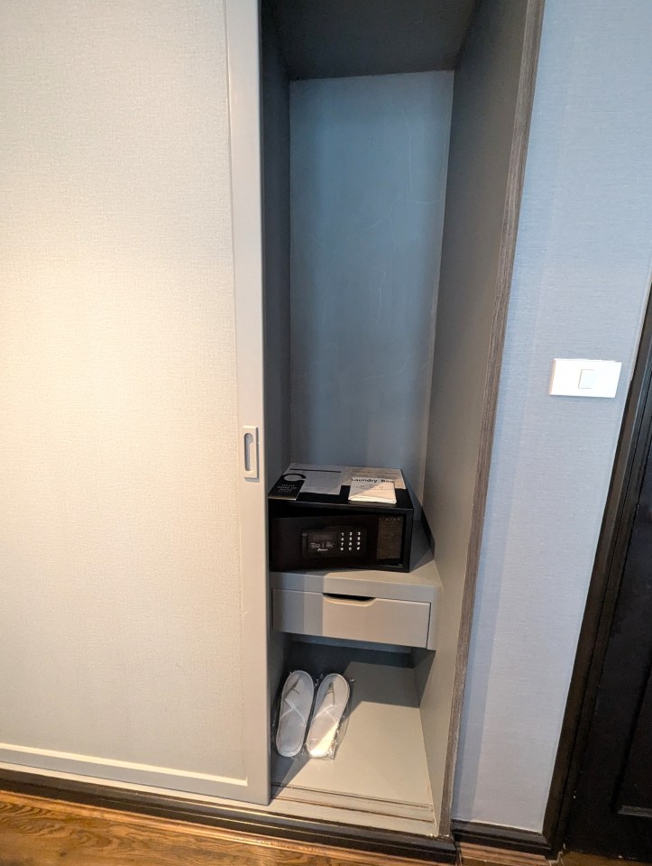 Safety locker in Executive Suite of Siam Mandarina Hotel, Bangkok.
