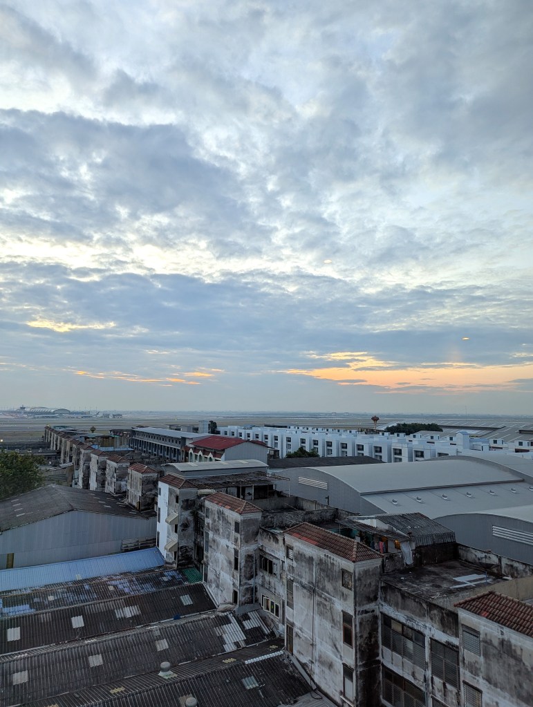 View from the back side of Siam Mandarina Hotel in Bangkok, Thailand.
