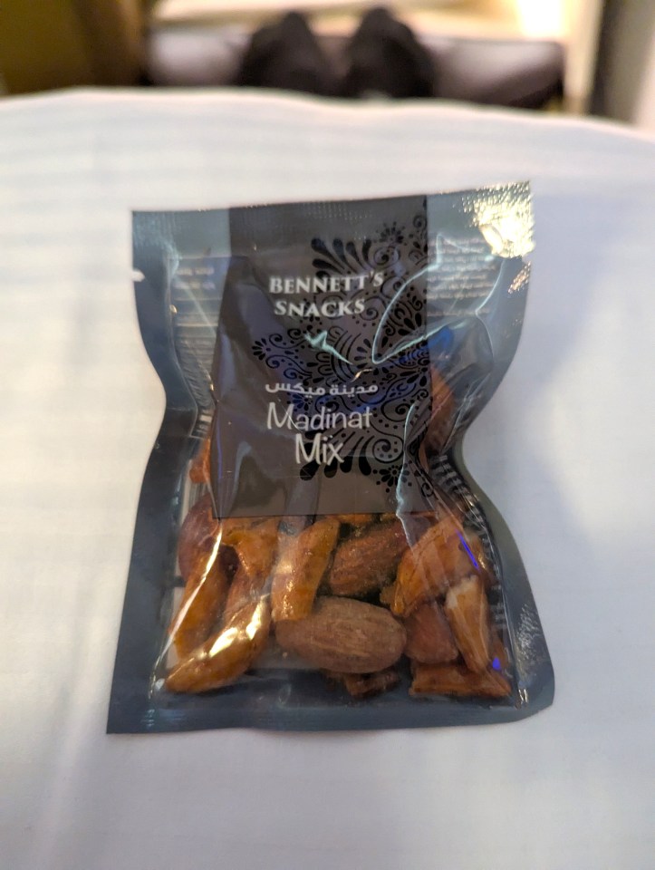 Emirates Airlines business class snacks Madinat Mix