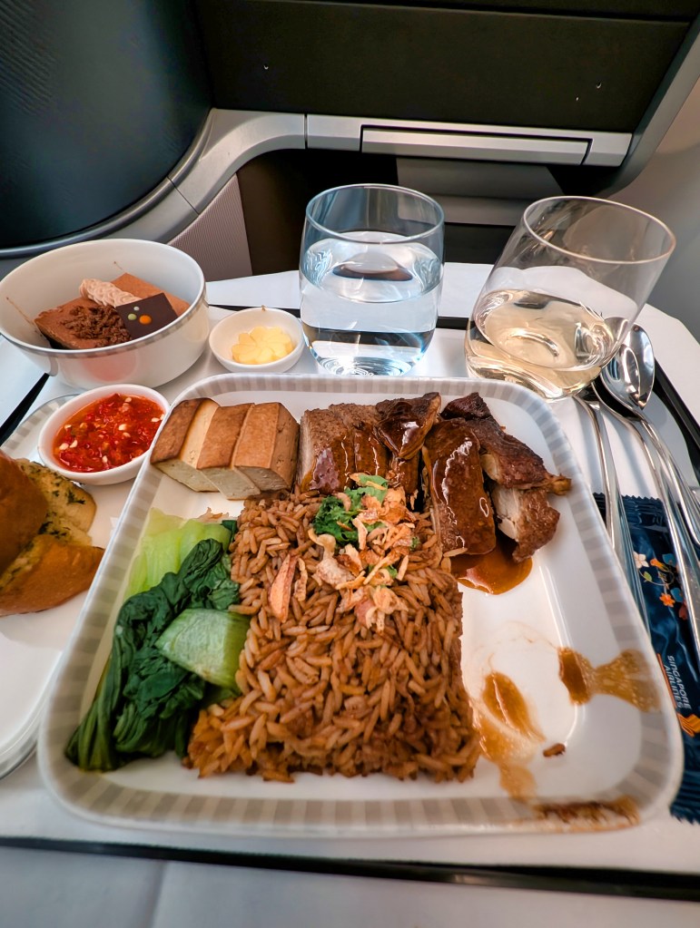 Teochew Style Braised Soya Duck served on Singapore Airlines business class Singapore Airlines Main Course Teochew Style Braised Soya Duck served on Business Class