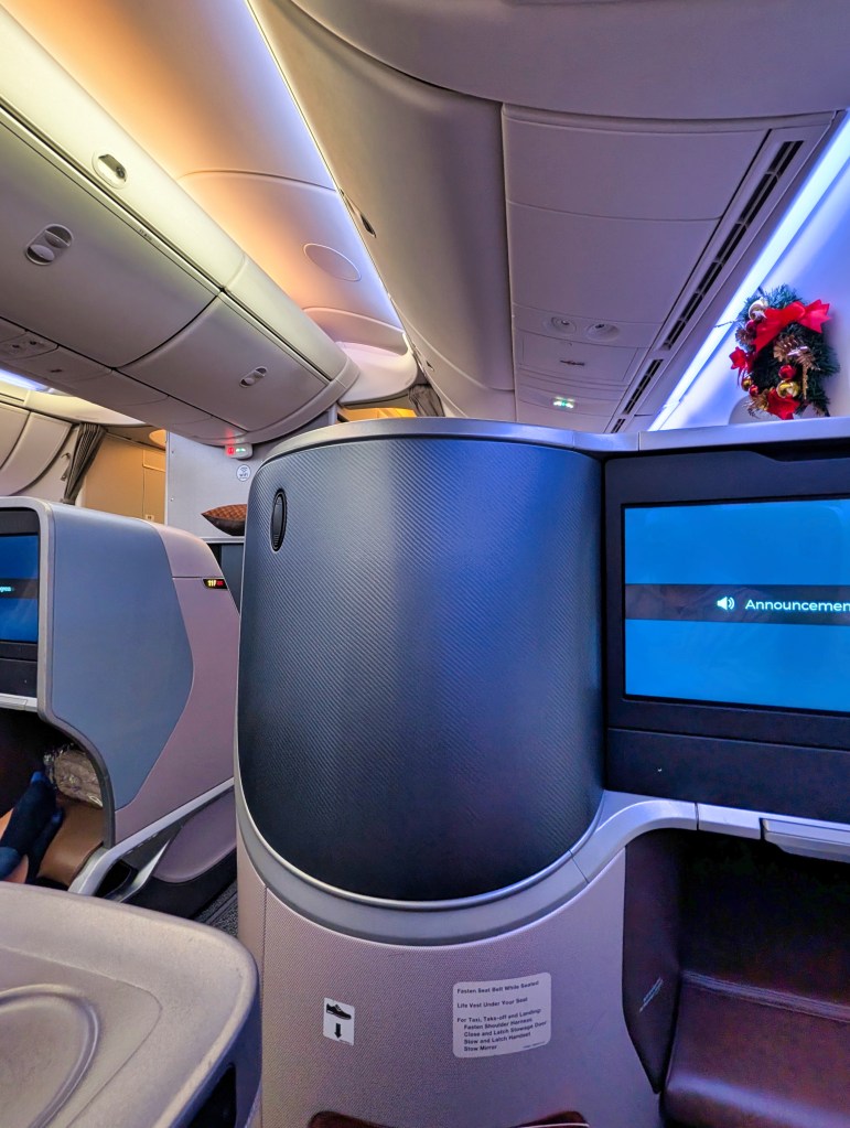 Regional business class seat in Singapore Airlines Singapore Airlines regional business class seat