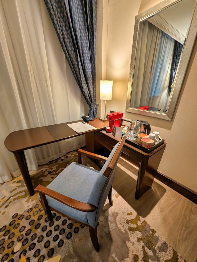 Desk at Hyatt Regency Hotel Suvarnabhumi Hotel Bangkok