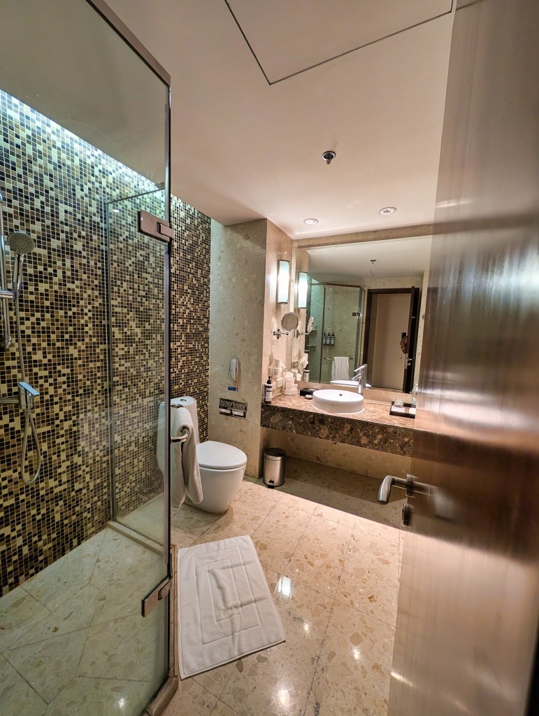 View of bathroom at Hyatt Regency Hotel Suvarnabhumi Airport Bangkok