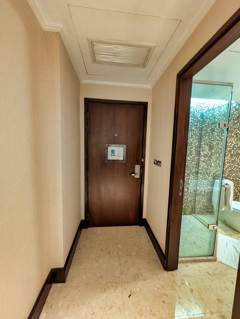 Entrance to room at Hyatt Regency Hotel Suvarnabhumi Hotel Bangkok