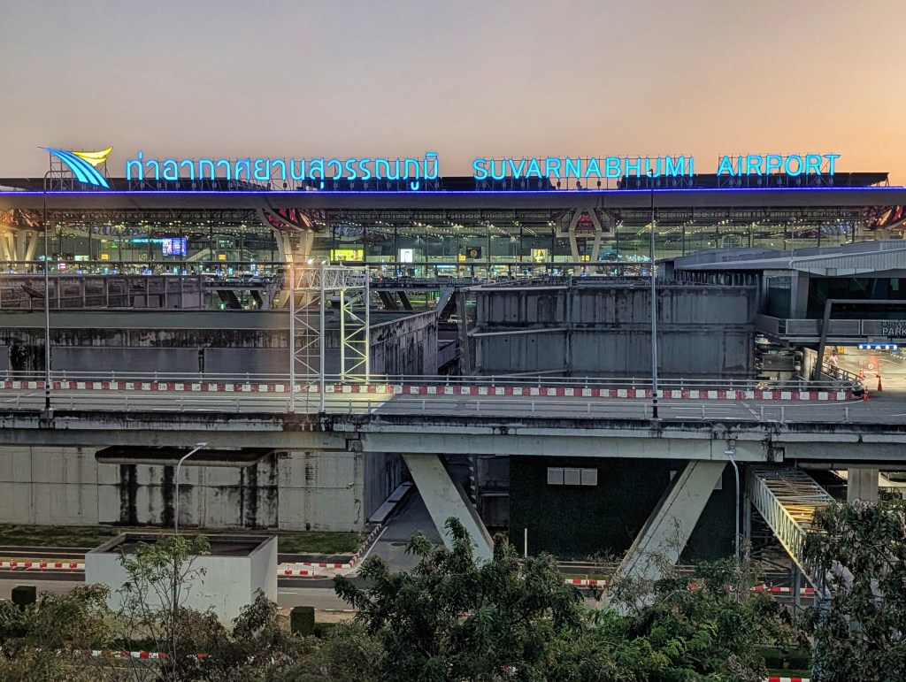 View of Suvarnabhumi Airport from the Hyatt Regency Hotel Bangkok