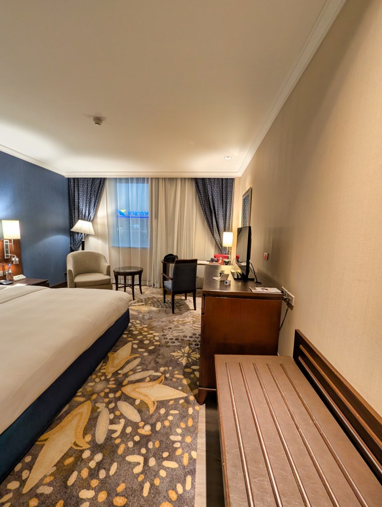 View of room at Hyatt Regency Hotel Suvarnabhumi Airport Bangkok