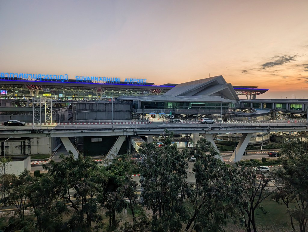 View of Suvarnabhumi Airport Bangkok from Hyatt Regency Hotel