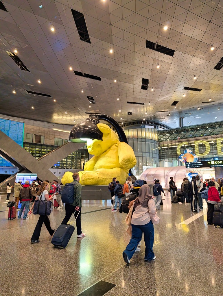 Lamp Bear at Doha Hamad International Airport