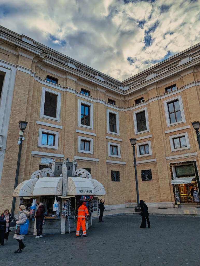 Souvenir stall in St. Peter's Square in Vatican City