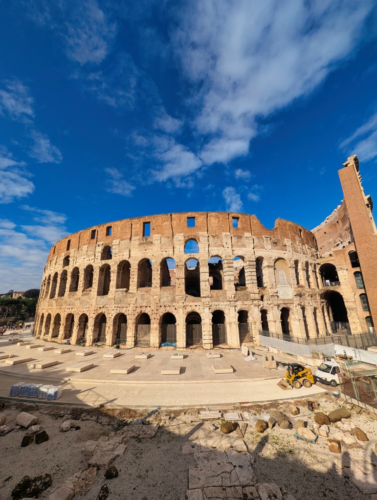 The Colosseum in Rome, Italy.
