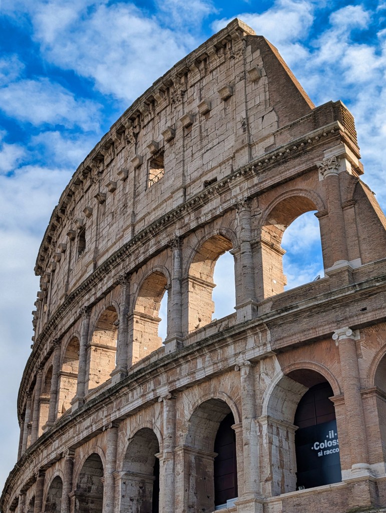 The Colosseum in Rome, Italy.