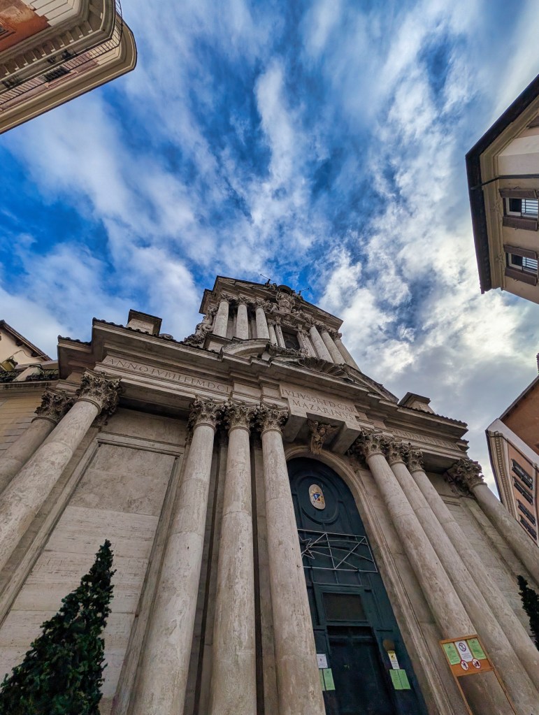 Church of Santi Vincenzo e Anastasio a Trevi in Rome, Italy.
