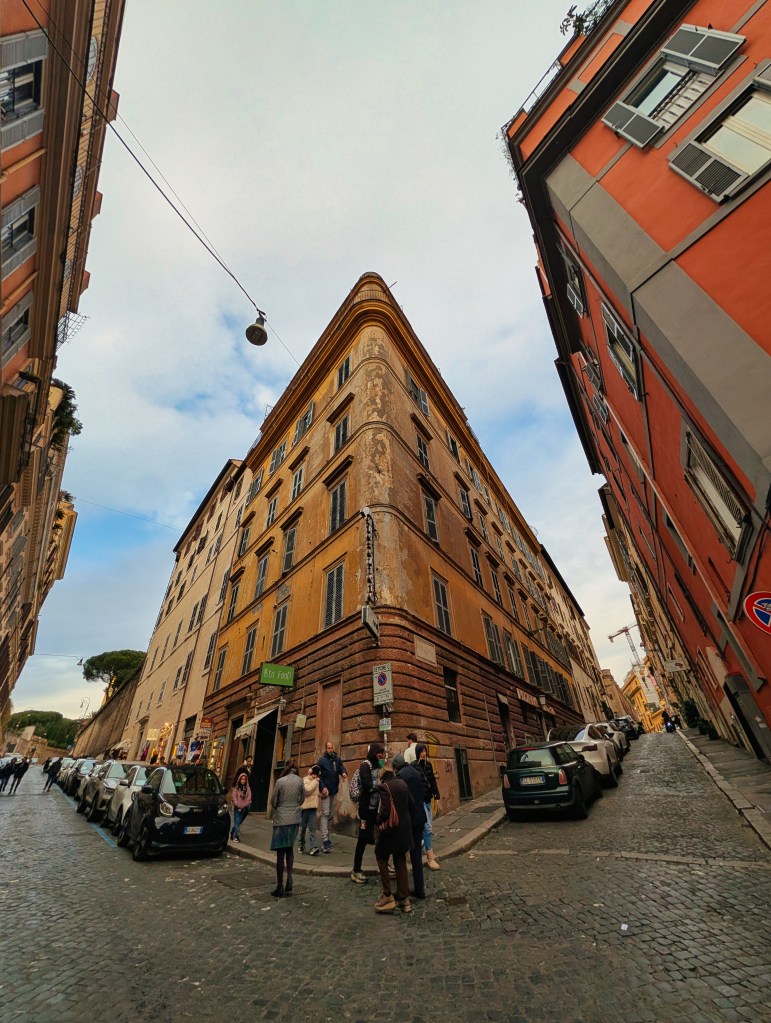 Buildings in the streets of Rome, Italy.