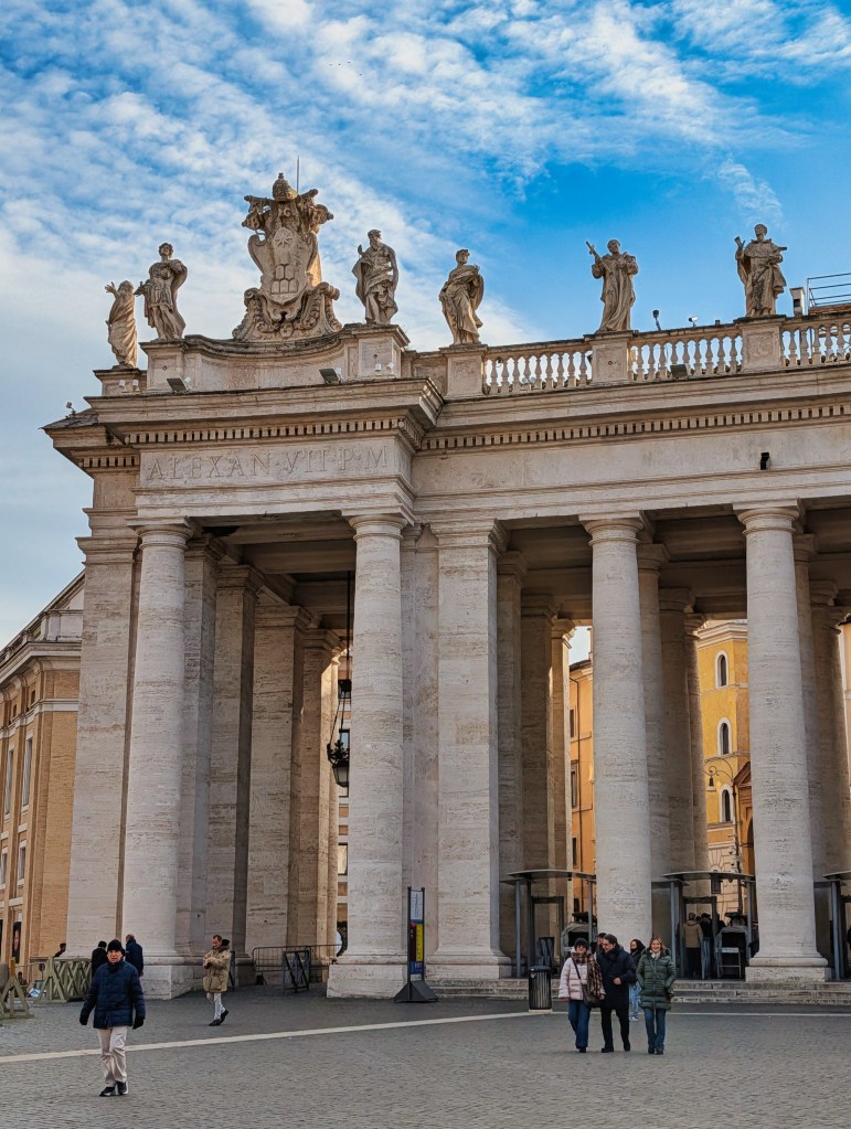 Structures in St. Peter's Square in Vatican City
