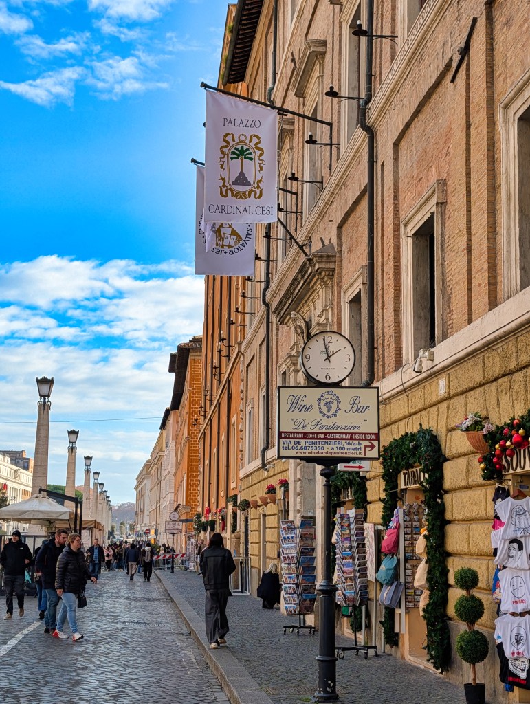 View of Via Della Conciliazione avenue in Vatican City